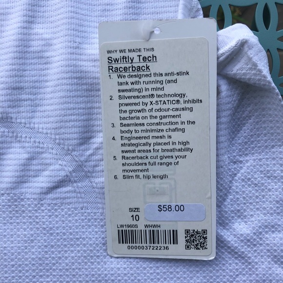 Lululemon Swiftly Tech Racerback - white - Picture 3 of 4